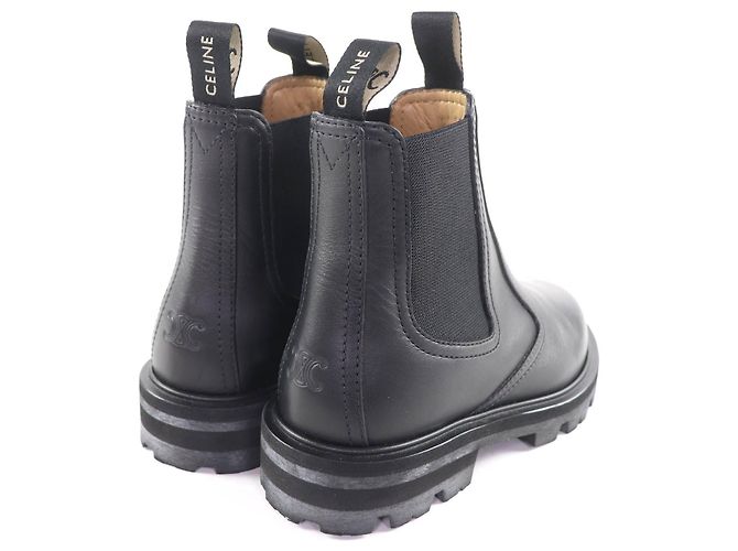 Céline Bottes Chelsea CELINE Margaret en cuir - vue 3