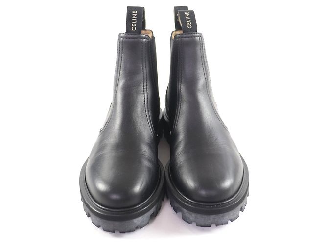 Céline Bottes Chelsea CELINE Margaret en cuir - vue 4