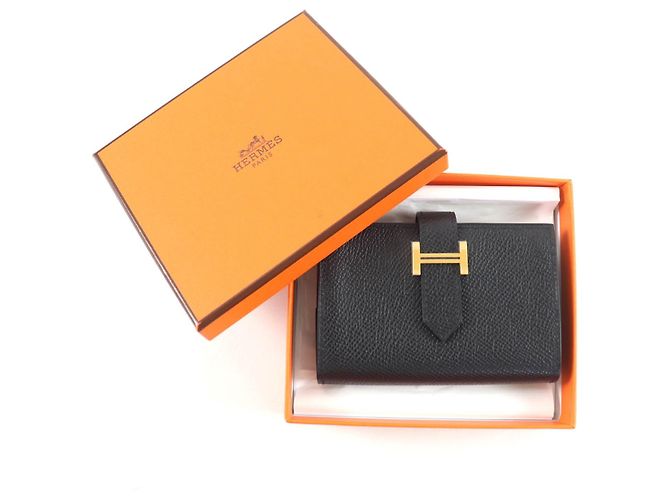 Hermès Bean mini Epsom Leather Wallet - view 2