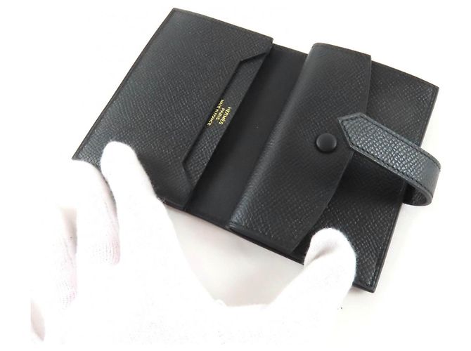 Hermès Bean mini Epsom Leather Wallet - view 5