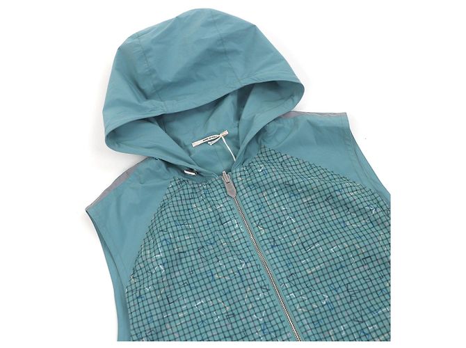 Chaqueta con capucha Hermès logo H de nailon y elastano 44 - vista 3