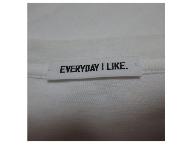 Autre Marque EVERYDAY I LIKE T-Shirt cropped de algodão - vista 4