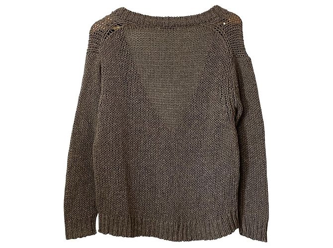 Autre Marque Babylone Mix Yarn V-Ausschnitt Pullover Strickware - Ansicht 2
