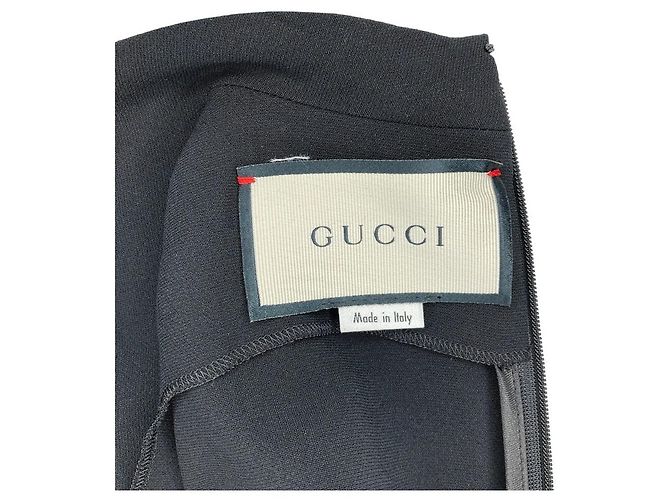 Gucci ärmelloses V-Ausschnitt-Kleid mit Strass aus Rayon - Ansicht 3