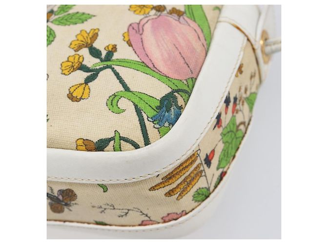 GUCCI Flora Schultertasche Canvas Multicolor Gold 007 113 0068 - Ansicht 12
