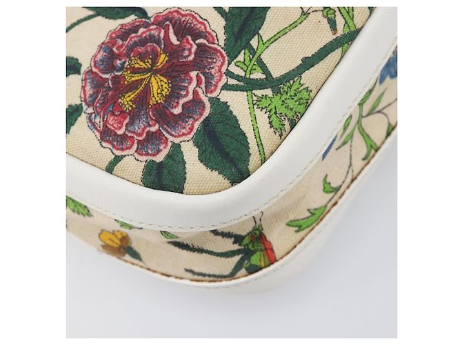 GUCCI Flora Schultertasche Canvas Multicolor Gold 007 113 0068 - Ansicht 13