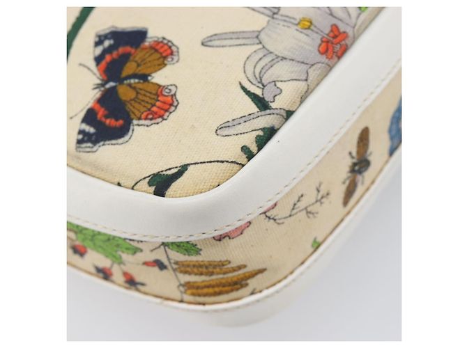 GUCCI Flora Schultertasche Canvas Multicolor Gold 007 113 0068 - Ansicht 15