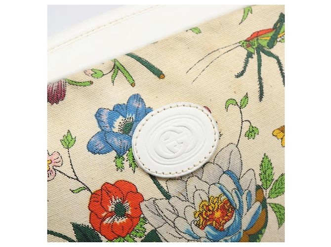 GUCCI Flora Schultertasche Canvas Multicolor Gold 007 113 0068 - Ansicht 18
