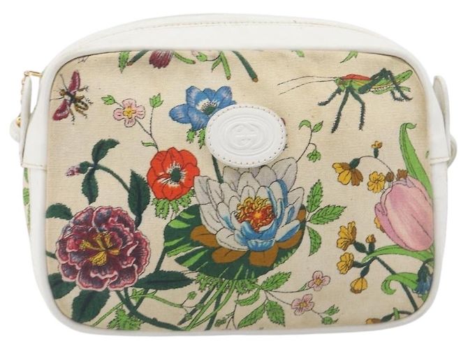 GUCCI Flora Schultertasche Canvas Multicolor Gold 007 113 0068 - Ansicht 2