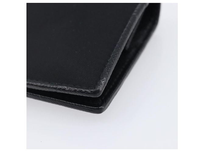 Saffiano PRADA Bifold Wallet Nylon Black Gold - view 15