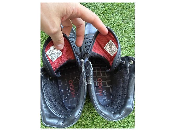 Hugo Boss Baskets Montantes Cuir et Daim Noir - vue 6