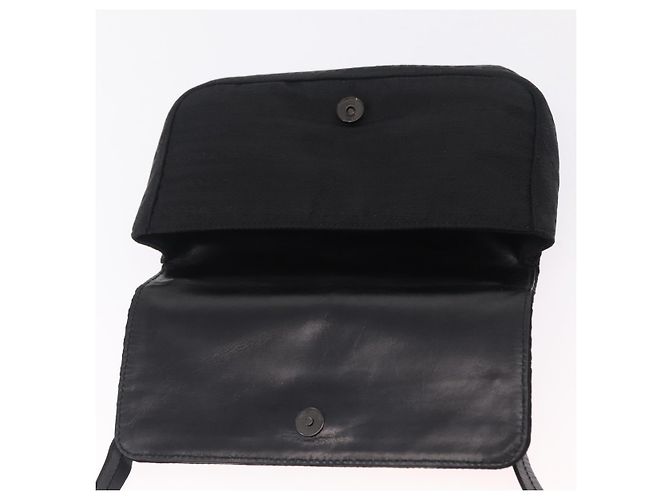Jacquard PRADA Shoulder Bag Nylon Black Silver - view 10