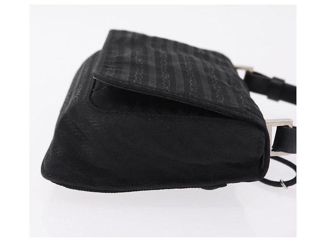Jacquard PRADA Shoulder Bag Nylon Black Silver - view 3