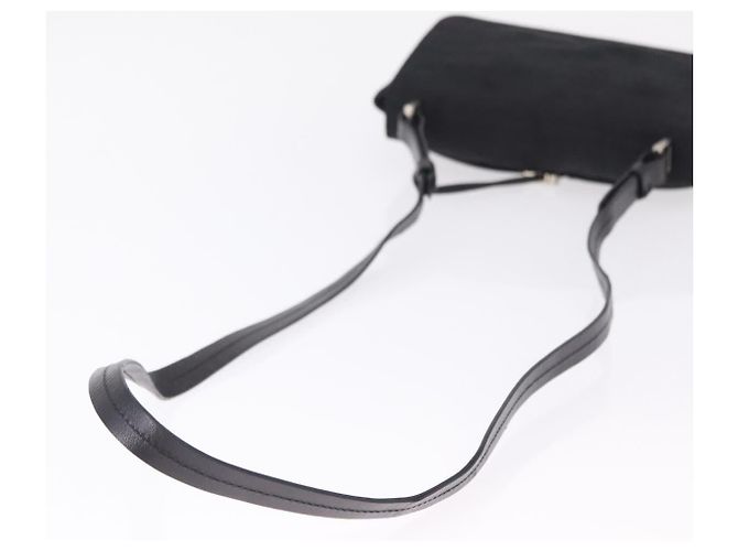 Jacquard PRADA Shoulder Bag Nylon Black Silver - view 7