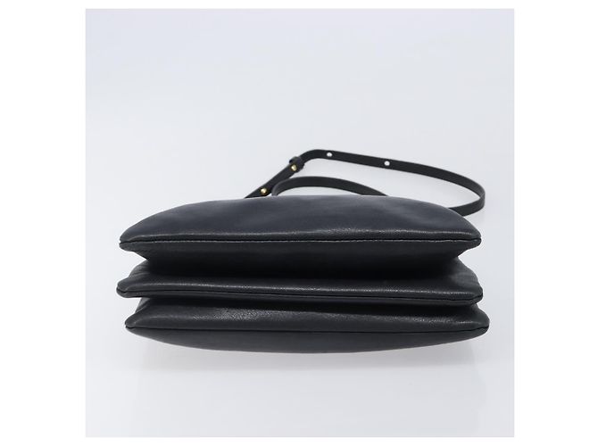 Céline CELINE Trio Schultertasche aus Leder Schwarz Gold - Ansicht 10