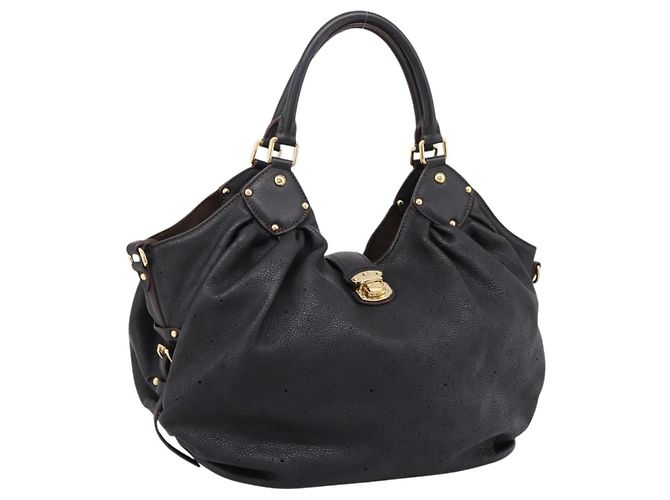 LOUIS VUITTON Borsa a mano Mahina L in pelle nera M95765 LV - vista 23