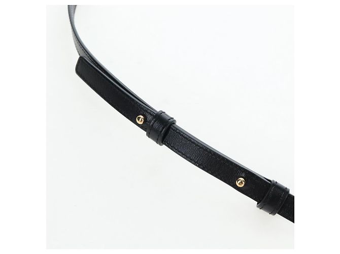 Céline CELINE Triomphe Shoulder Pouch Leather Black Gold - vue 8