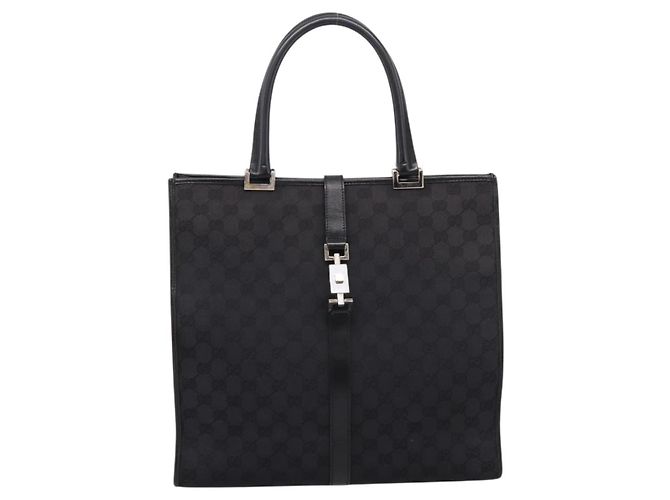 Borsa Tote GUCCI GG Canvas Black Silver 002 1064 - vista 2