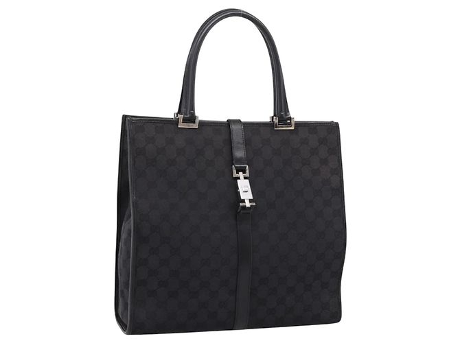 Borsa Tote GUCCI GG Canvas Black Silver 002 1064 - vista 24