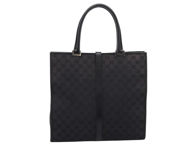 Borsa Tote GUCCI GG Canvas Black Silver 002 1064 - vista 3