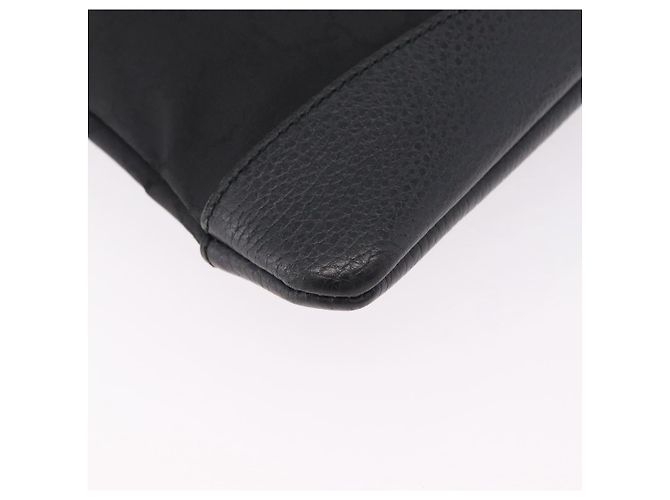 Borsa a tracolla GUCCI GG Canvas Outlet Nero Argento 374414 - vista 14