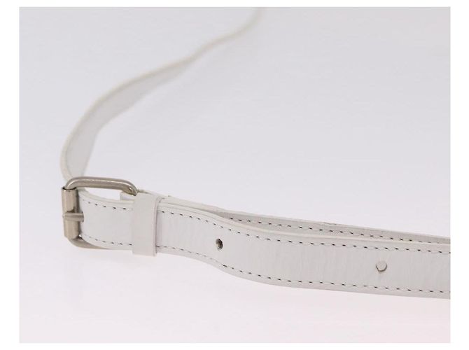 Edge Céline CELINE Circle Shoulder Bag Leather White Silver - view 10