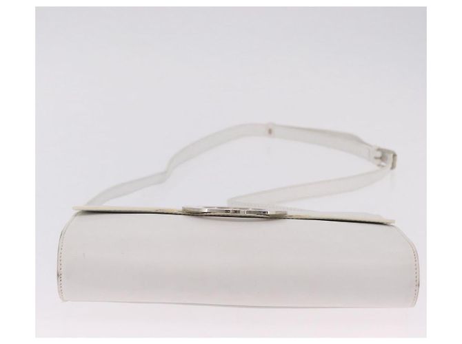 Edge Céline CELINE Circle Shoulder Bag Leather White Silver - view 14