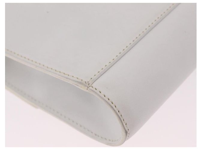 Edge Céline CELINE Circle Shoulder Bag Leather White Silver - view 17