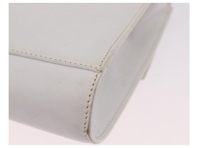 Edge Céline CELINE Circle Shoulder Bag Leather White Silver - view 18