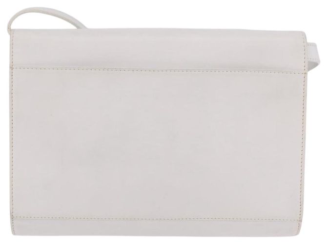Edge Céline CELINE Circle Shoulder Bag Leather White Silver - view 3