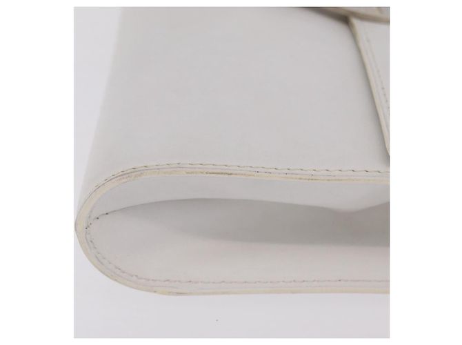 Edge Céline CELINE Circle Shoulder Bag Leather White Silver - view 6