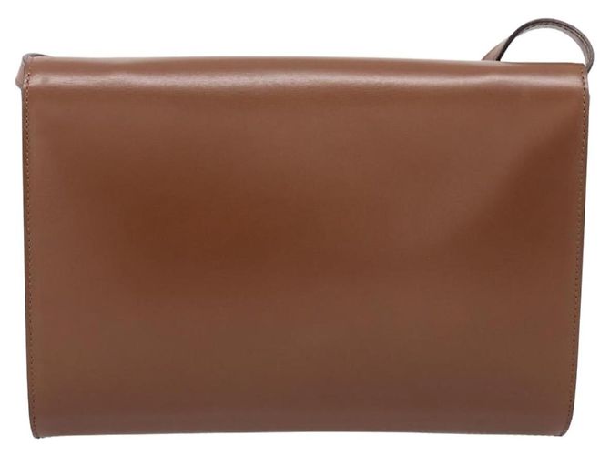 Céline Sac à épaule CELINE en cuir marron et or - vue 2