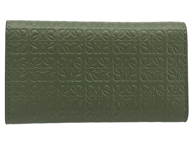 LOEWE Key Case Leather Green Gold Tone - view 2