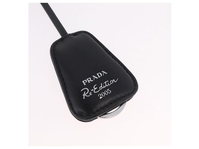 Re-Edition Bolso de hombro PRADA de piel negro plata 1BH204 - vista 19