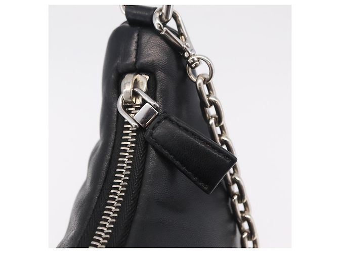 Re-Edition Bolso de hombro PRADA de piel negro plata 1BH204 - vista 20
