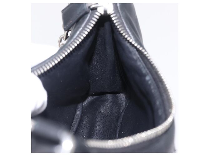 Re-Edition Bolso de hombro PRADA de piel negro plata 1BH204 - vista 22