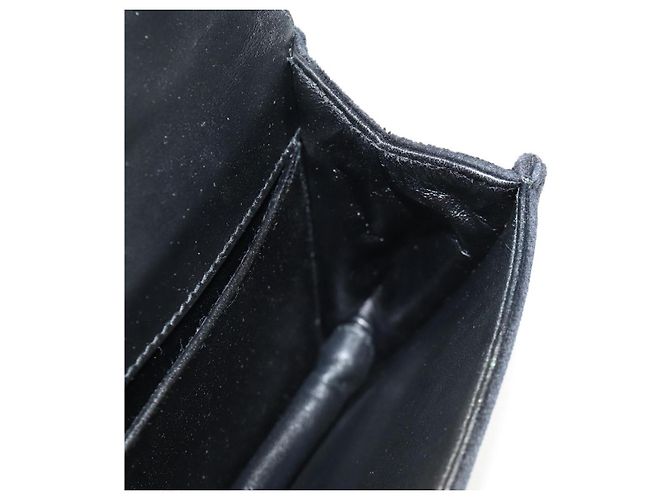 Sac à épaule à chaîne PRADA Velours Noir Or - vue 24