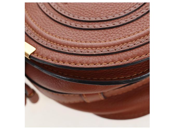 Marcie Chloé Borsa a tracolla Chloe in pelle marrone e oro - vista 14