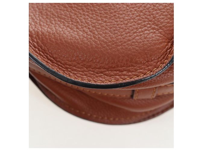 Marcie Chloé Borsa a tracolla Chloe in pelle marrone e oro - vista 15
