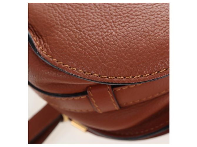 Marcie Chloé Borsa a tracolla Chloe in pelle marrone e oro - vista 16