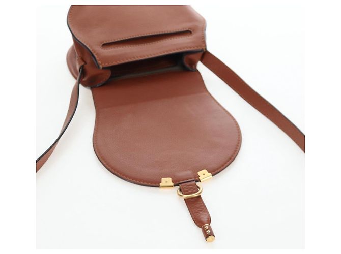 Marcie Chloé Borsa a tracolla Chloe in pelle marrone e oro - vista 19