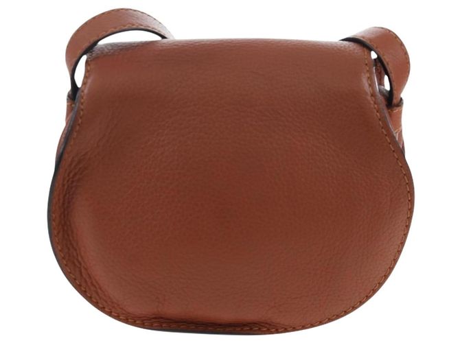 Marcie Chloé Borsa a tracolla Chloe in pelle marrone e oro - vista 3