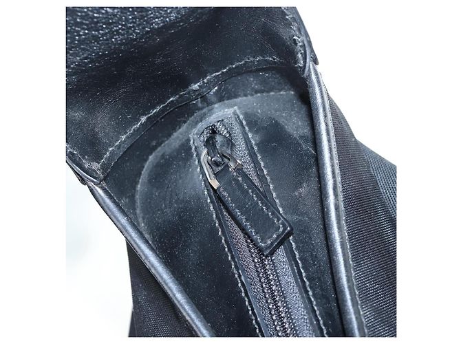 GUCCI Jackie Schultertasche Nylon Schwarz Silber 019 0337 - Ansicht 17