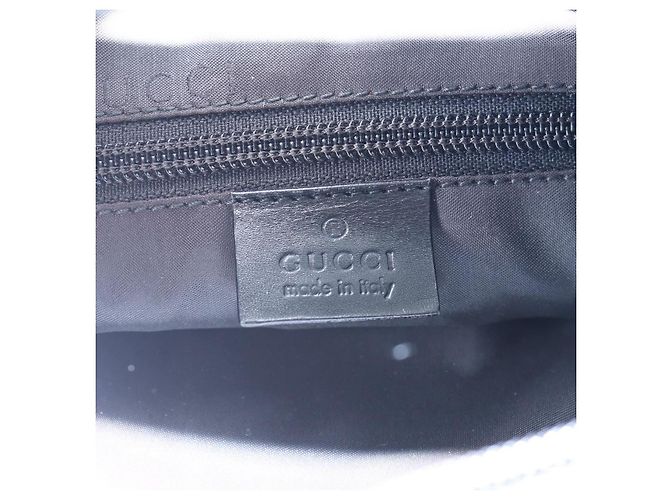 GUCCI Jackie Schultertasche Nylon Schwarz Silber 019 0337 - Ansicht 18