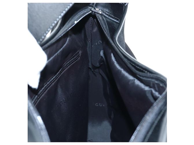 GUCCI Jackie Schultertasche Nylon Schwarz Silber 019 0337 - Ansicht 21