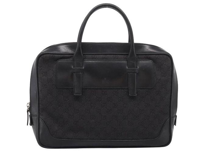 Borsa Tote GUCCI GG Supreme Nero Argento 101666 - vista 13
