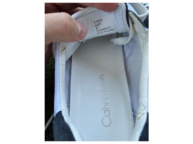Sneakers Calvin Klein Gary Basse Blu Navy e Bianco - vista 6