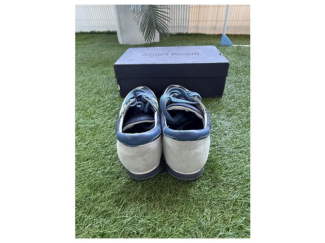 Autre Marque Antony Morato Sneakers Blu in Pelle e Camoscio - vista 10