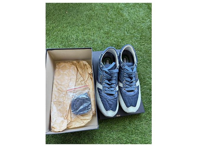 Autre Marque Antony Morato Sneakers Blu in Pelle e Camoscio - vista 3