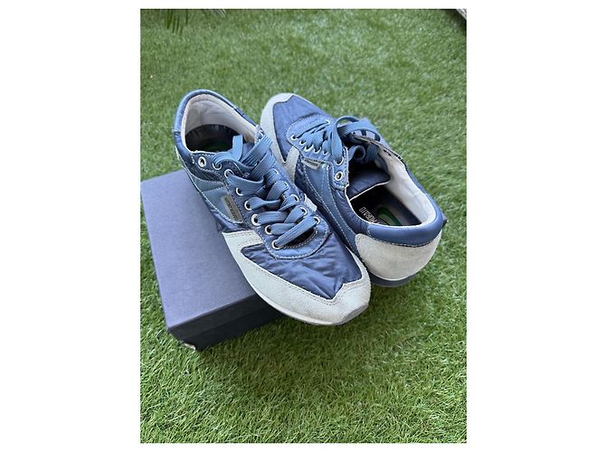 Autre Marque Antony Morato Sneakers Blu in Pelle e Camoscio - vista 4